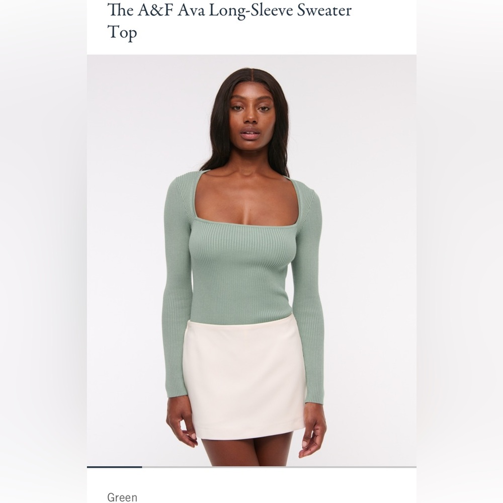 Abercrombie Ava Long Sleeve Sweater Top